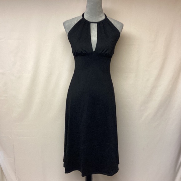 Susana Monaco Womens Dress SZ S Glam Formal Halter Midi Event Pinup Sexy Resort - Picture 1 of 11